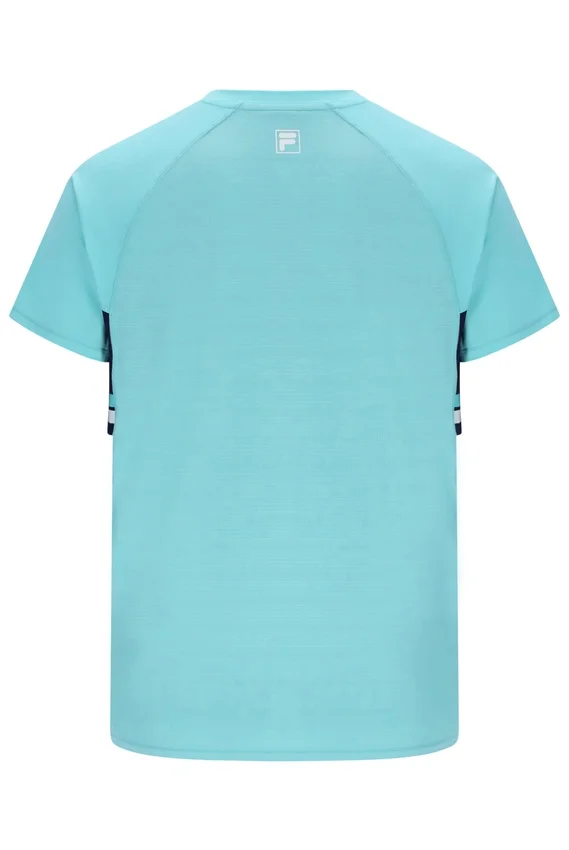 Aqua Unisex Round Neck Tennis T-Shirt