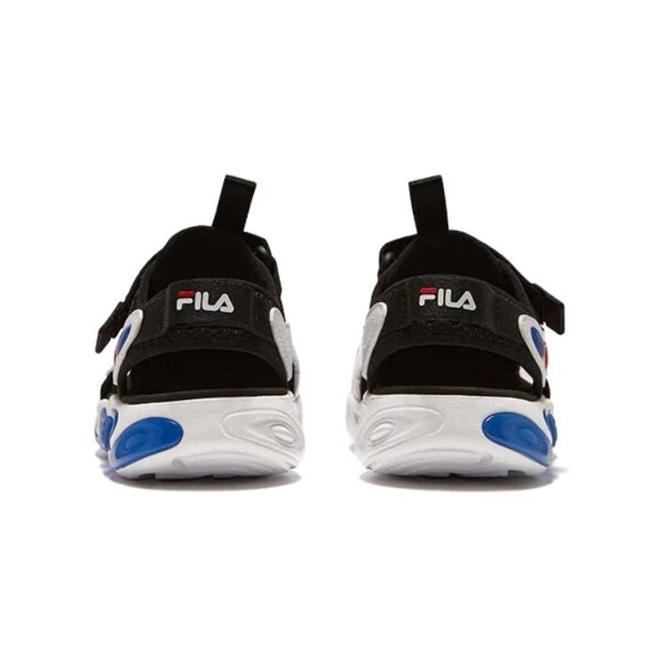 Artist Sandals "White Black Blue"