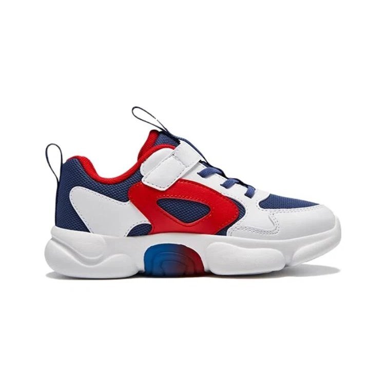 Athletic Training Sneakers "White Red Blue"