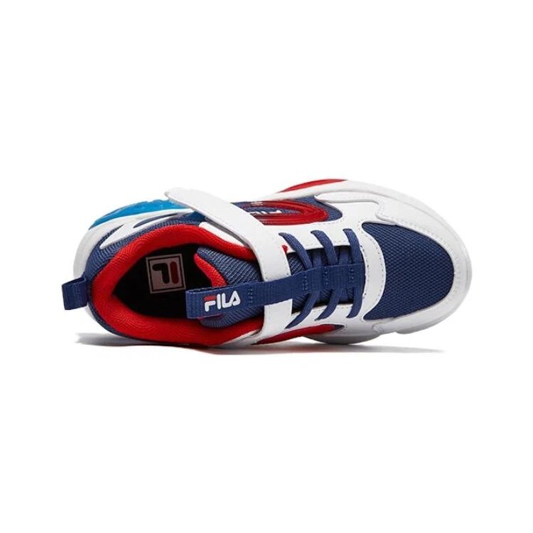 Athletic Training Sneakers "White Red Blue"