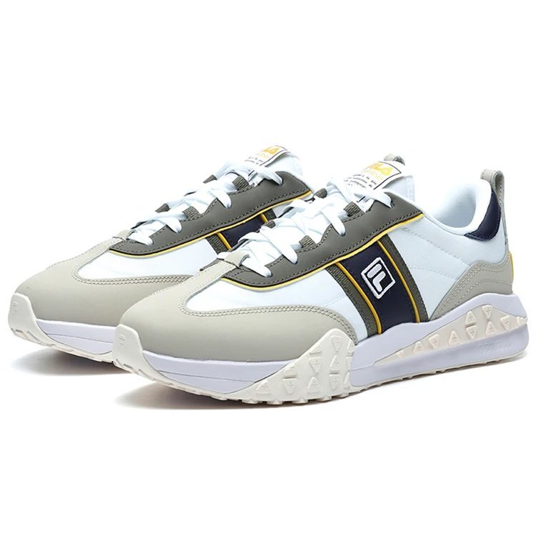Athletics Brick Shoes "White Grey Yellow"