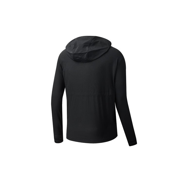 Athletics Cargo Woven Zipper Jacket Black