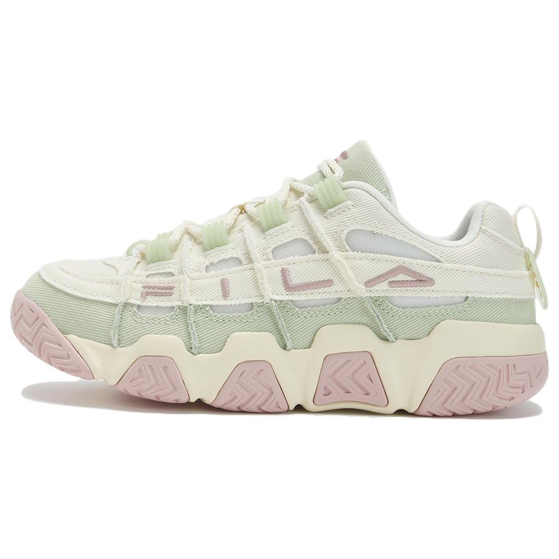 Barricade Basketball Shoes "White Green Pink"