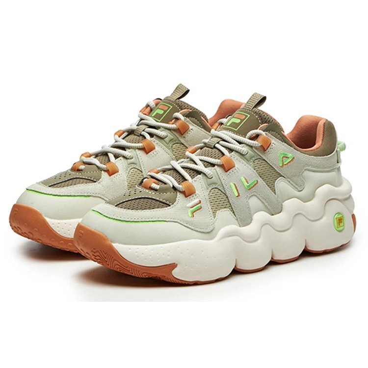 Barricade Low Sneakers "Green White Orange"