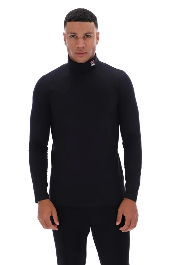 Black 19th Classic Roll Neck Sweater