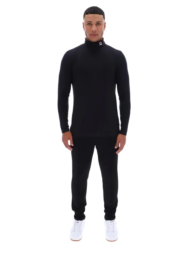Black 19th Classic Roll Neck Sweater