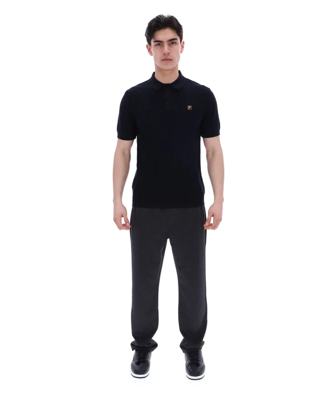 Black Barns Knitted Polo