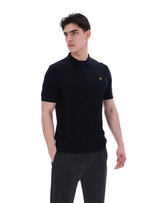Black Barns Knitted Polo