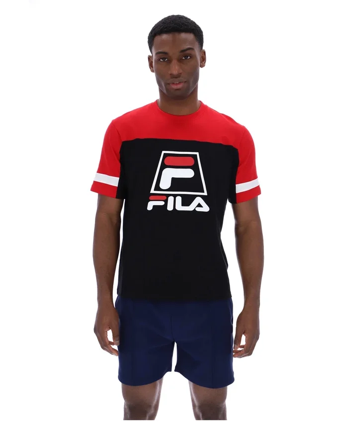 Black Damon Cut and Sew Tee