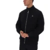 Black Davey Full Zip Track Top