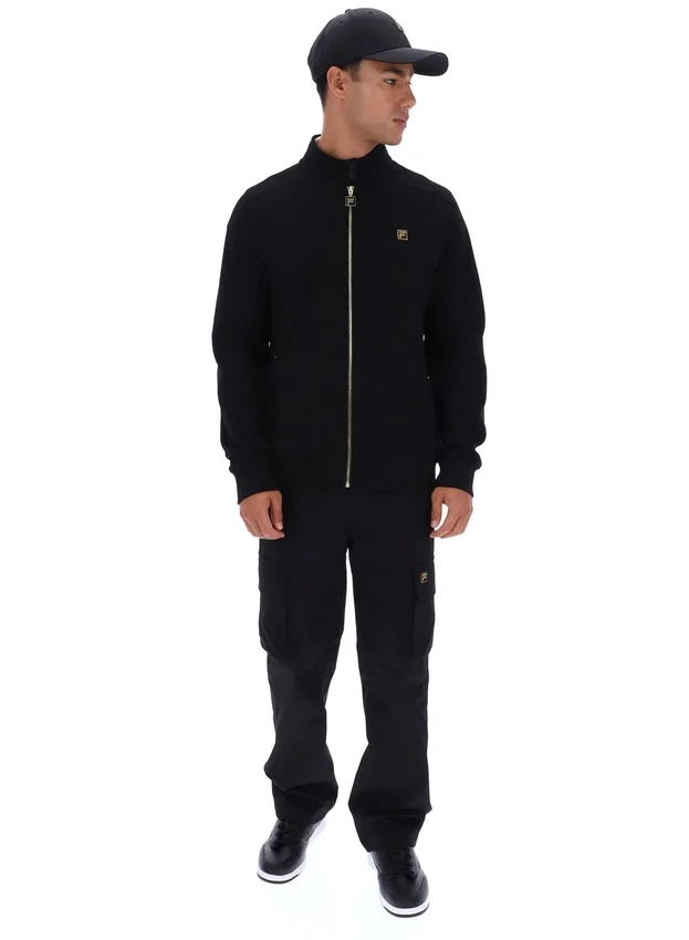 Black Davey Full Zip Track Top