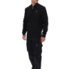 Black Dean Full Zip Faux Suede Jacket
