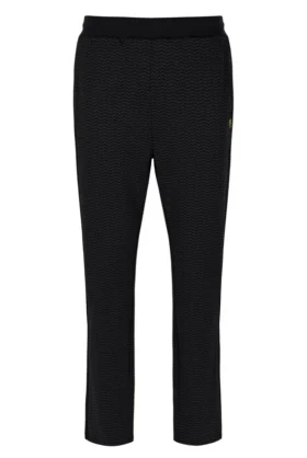 Black Edward Herringbone Pant