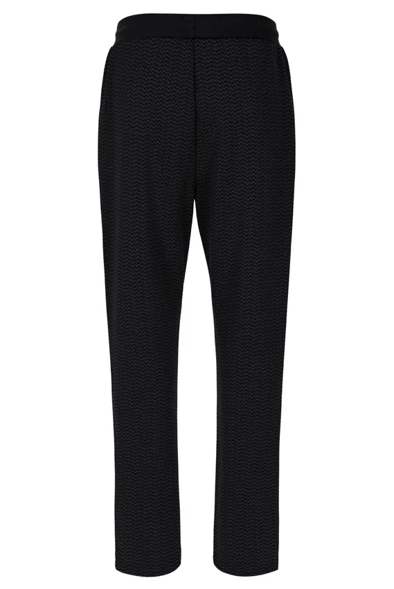 Black Edward Herringbone Pant