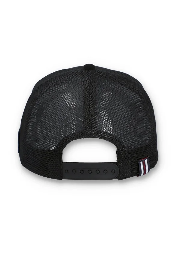 Black Hazza Large 1911 Embroidered Mesh-Back Cap