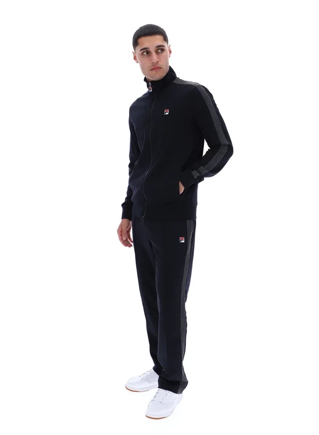 Black Keith Contrast Stitch Track Top