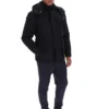 Black Liam Cargo Padded Jacket