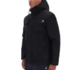 Black Liam Cargo Padded Jacket