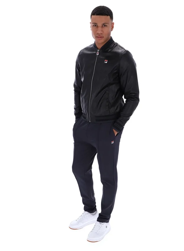 Black Malyk Archive Influence Faux Leather Jacket