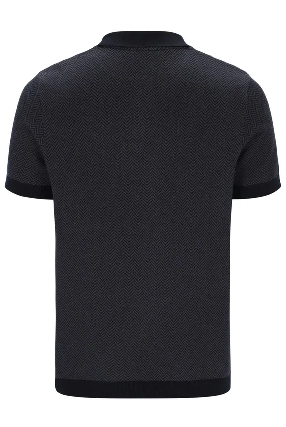 Black Marty Zip Polo