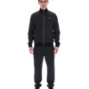 Black Mathers Herringbone Track Top