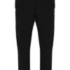 Black Molveno Pin Tuck Slim Leg Pants