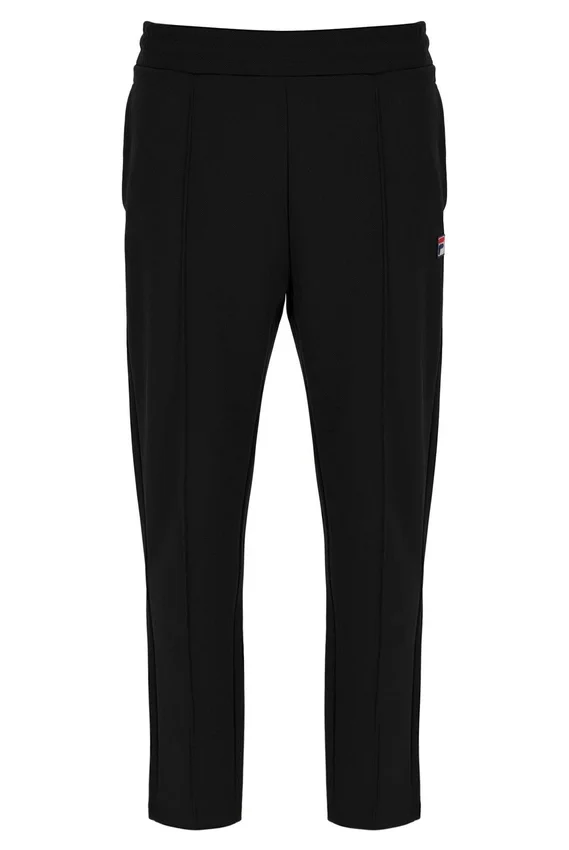 Black Molveno Pin Tuck Slim Leg Pants