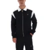 Black Morton Full Zip Jacket with Contrast Panels