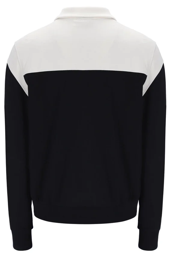 Black Morton Full Zip Jacket with Contrast Panels
