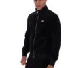 Black Nero Velour Track Top