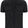 Black Patton Jacquard Stripe Polo