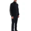 Black Roman Full Zip Jacket with Tape Detail