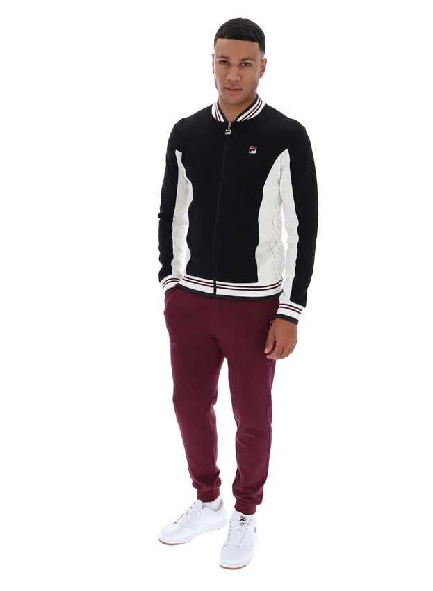Black Settanta Baseball Track Top