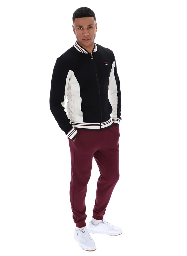 Black Settanta Baseball Track Top