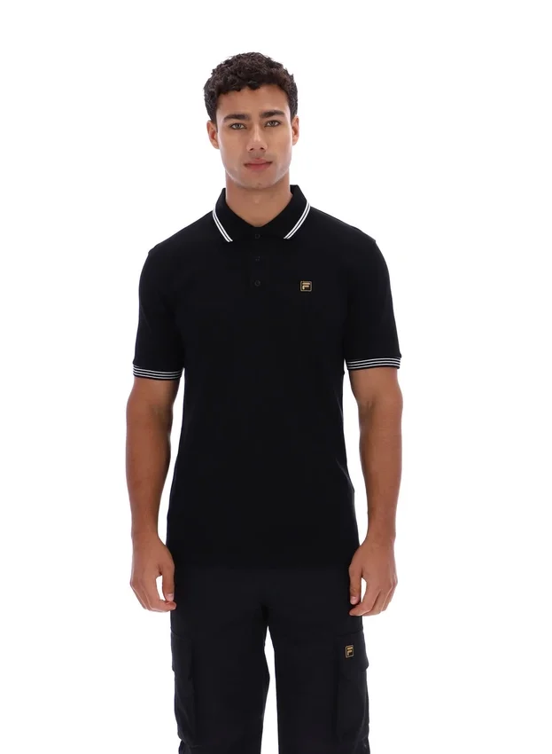 Black Soren 2 Polo Shirt with Tipping