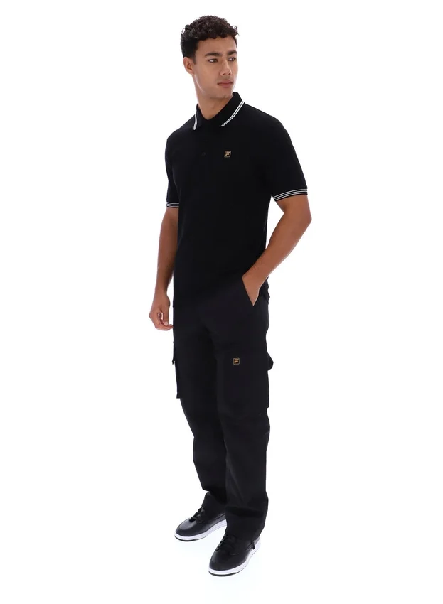 Black Soren 2 Polo Shirt with Tipping