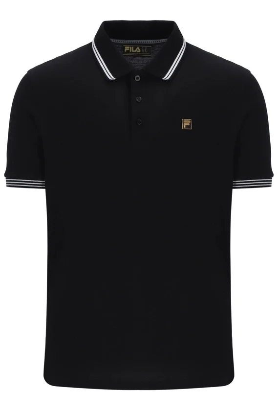 Black Soren 2 Polo Shirt with Tipping