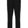 Black Tavis Contrast Stitch Straight Leg Jogger
