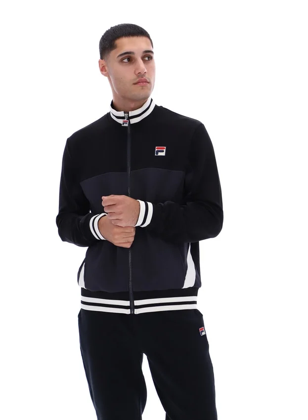 Black Tie Breaker Funnel Neck Jacket