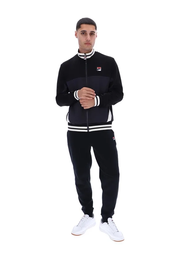 Black Tie Breaker Funnel Neck Jacket
