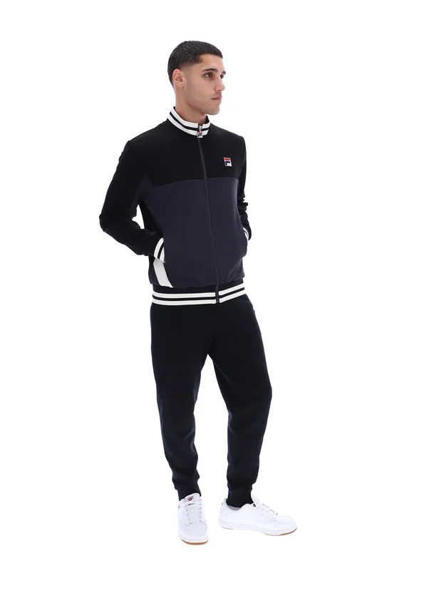 Black Tie Breaker Funnel Neck Jacket