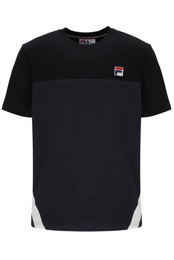 Black Tiebreaker Colour Block T-Shirt