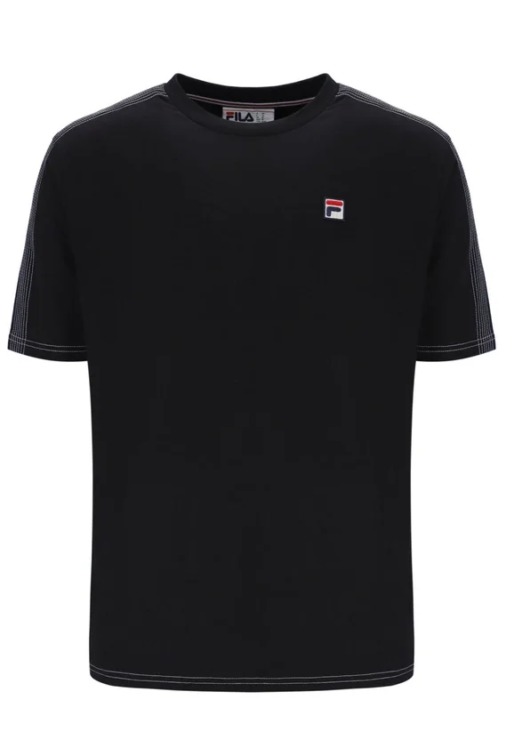 Black Trey Contrast Stitch Tee