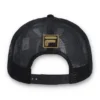 Black Turo Large F-Box Tonal Embroidered Suede Mesh-Back Cap
