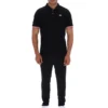 Black Zev Cuff Detail Polo