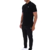 Black Zev Cuff Detail Polo