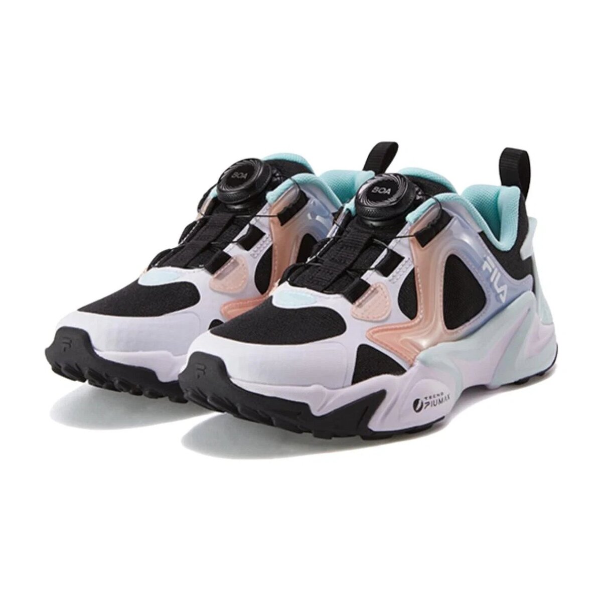 BOA Low-Top Running Shoes "White Orange Blue"
