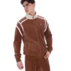 Cappuccino Gabriele Contrast Panel Track Top
