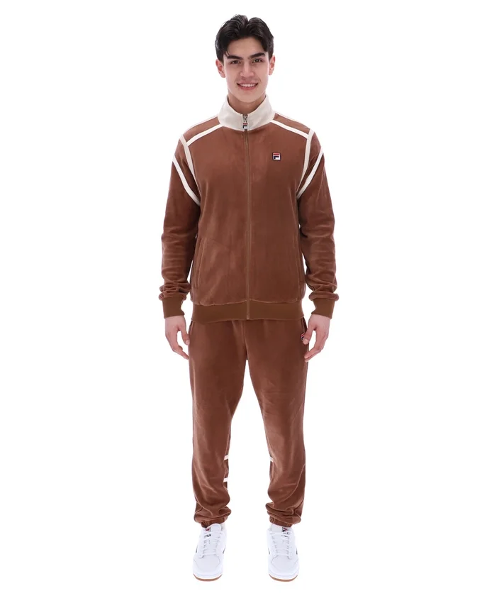 Cappuccino Gabriele Contrast Panel Track Top