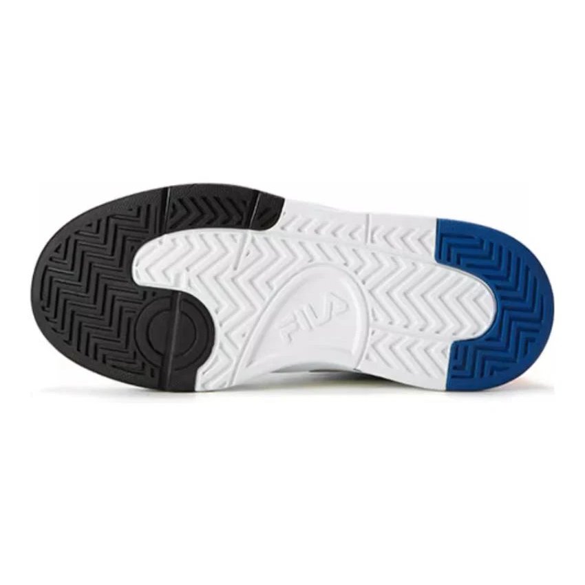 Casual High-Top Skate Shoes "White Black Orange"